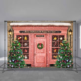 Aperturee - Snowy Merry Christmas And Happy New Year Backdrop